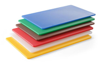 Zestaw 6 desek do krojenia HACCP GN 1/1, 530x325x10 mm | HENDI, 826676
