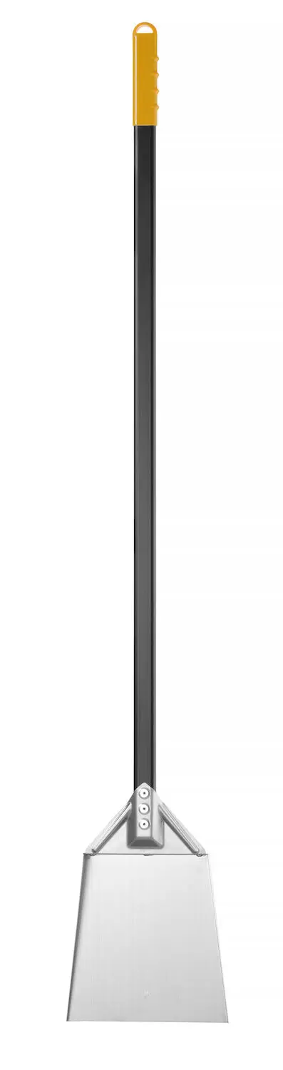 Łopata do popiołu ze stali nierdzewnej z anodowanym aluminiowym uchwytem, 1320×215 mm | HENDI, 618196