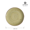 Talerz płytki, Ø240 mm, zielony | FINE DINE, Olive