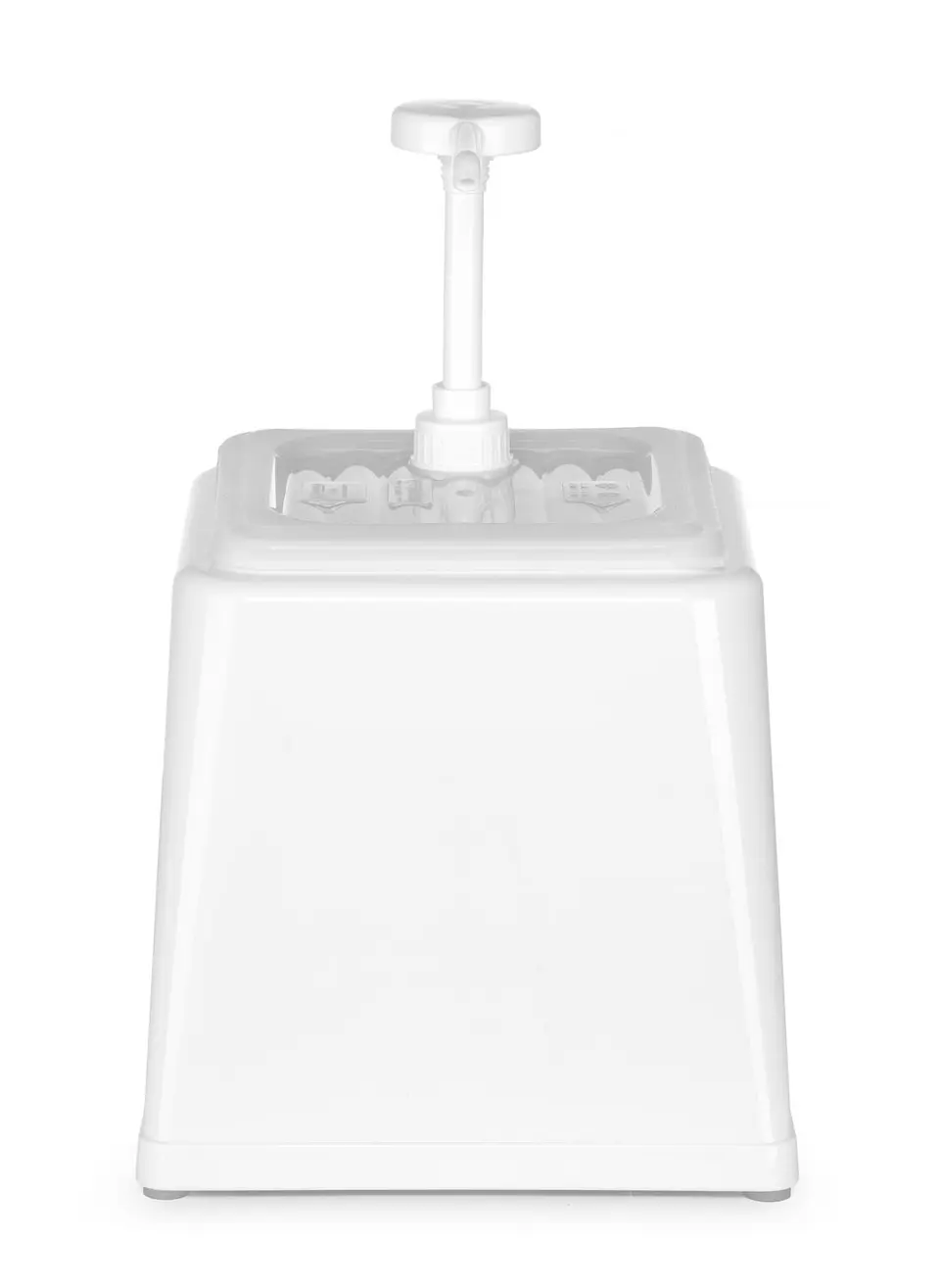 Pojemnik do sosów z pompką, 2,5 l, biały, 230x210x327 mm | HENDI, 203545
