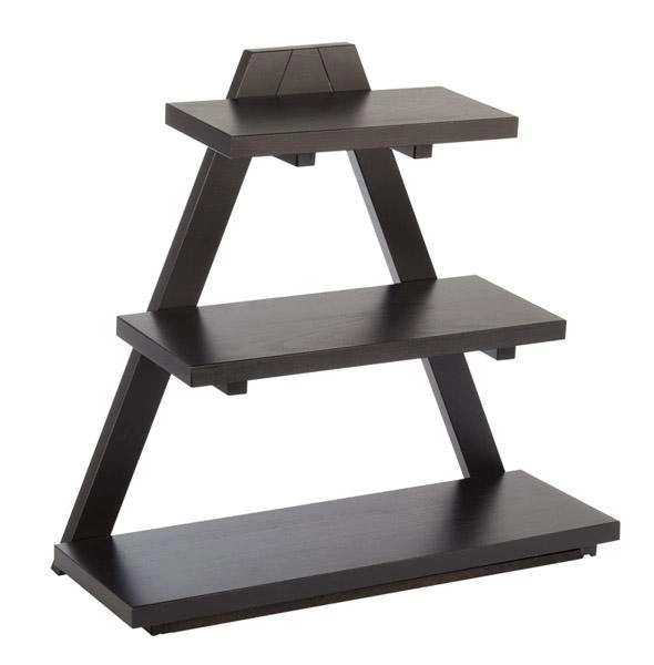 Stand bufetowy z drewna 530x210x500 mm, wenge | APS, Triangle