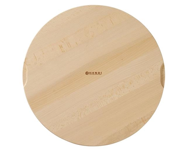 Deska do serwowania pizzy, drewniana, ⌀450 mm | HENDI, 505571