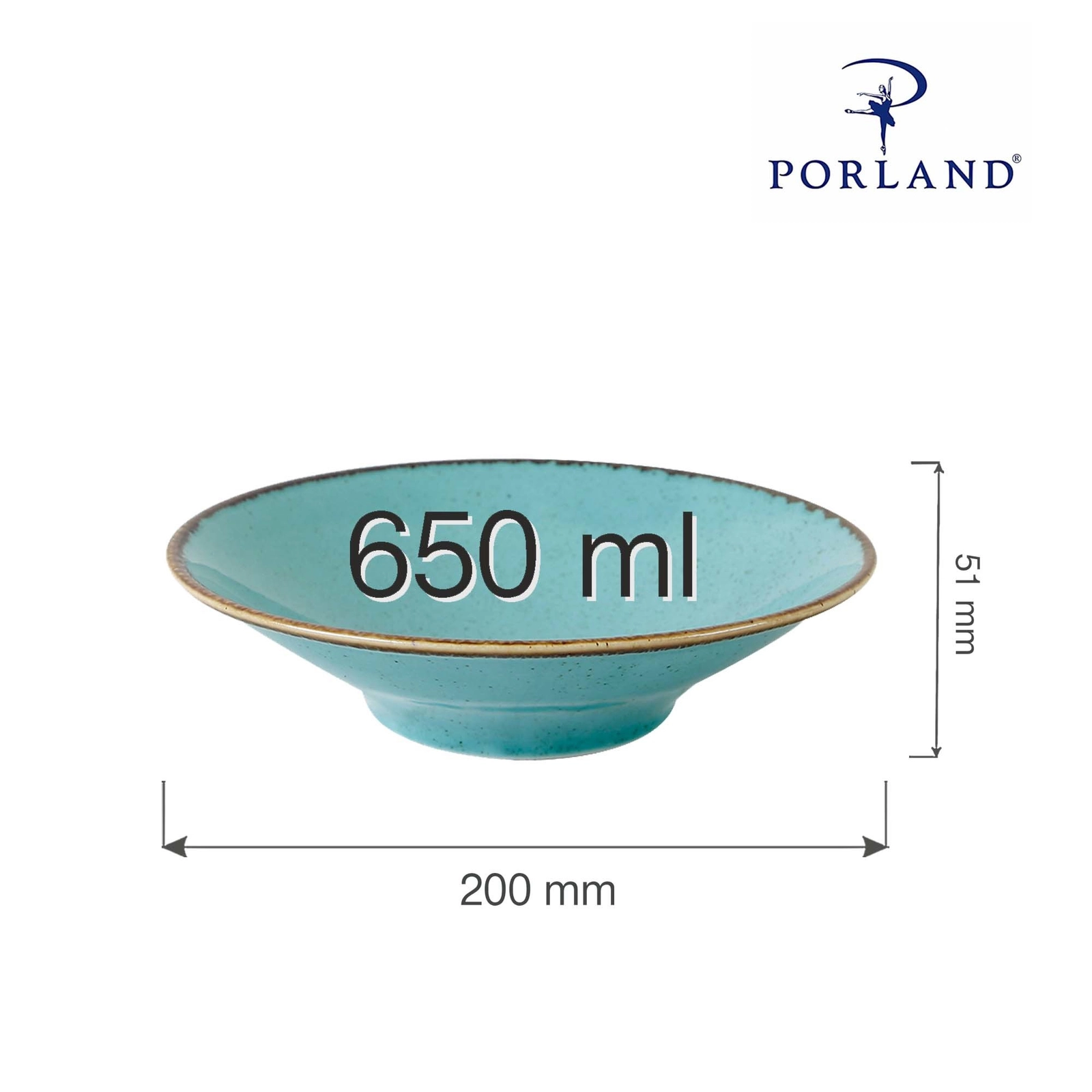 Talerz głęboki, Ø200 mm, 650 ml | PORLAND, Seasons Laguna