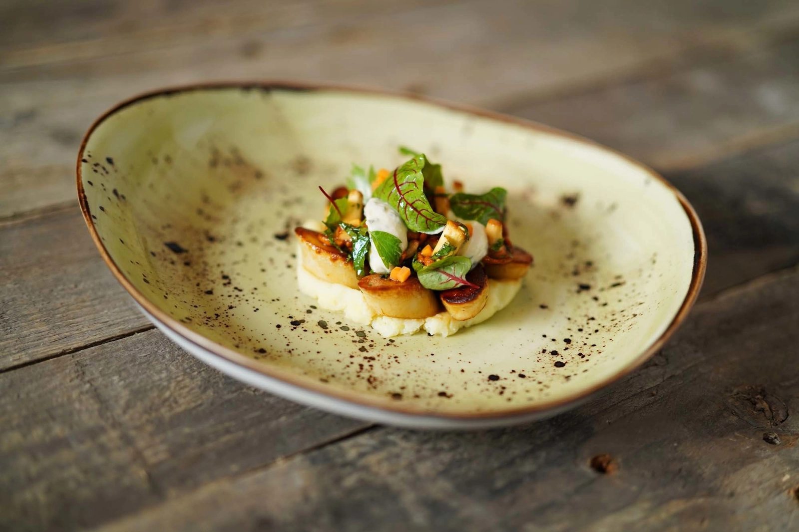 Talerz prostokątny, 300x200 mm, zielony | FINE DINE, Olive