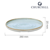 Talerz z wysokim rantem Duck Egg, Ø260 mm | CHURCHILL, Stonecast Duck Egg Blue