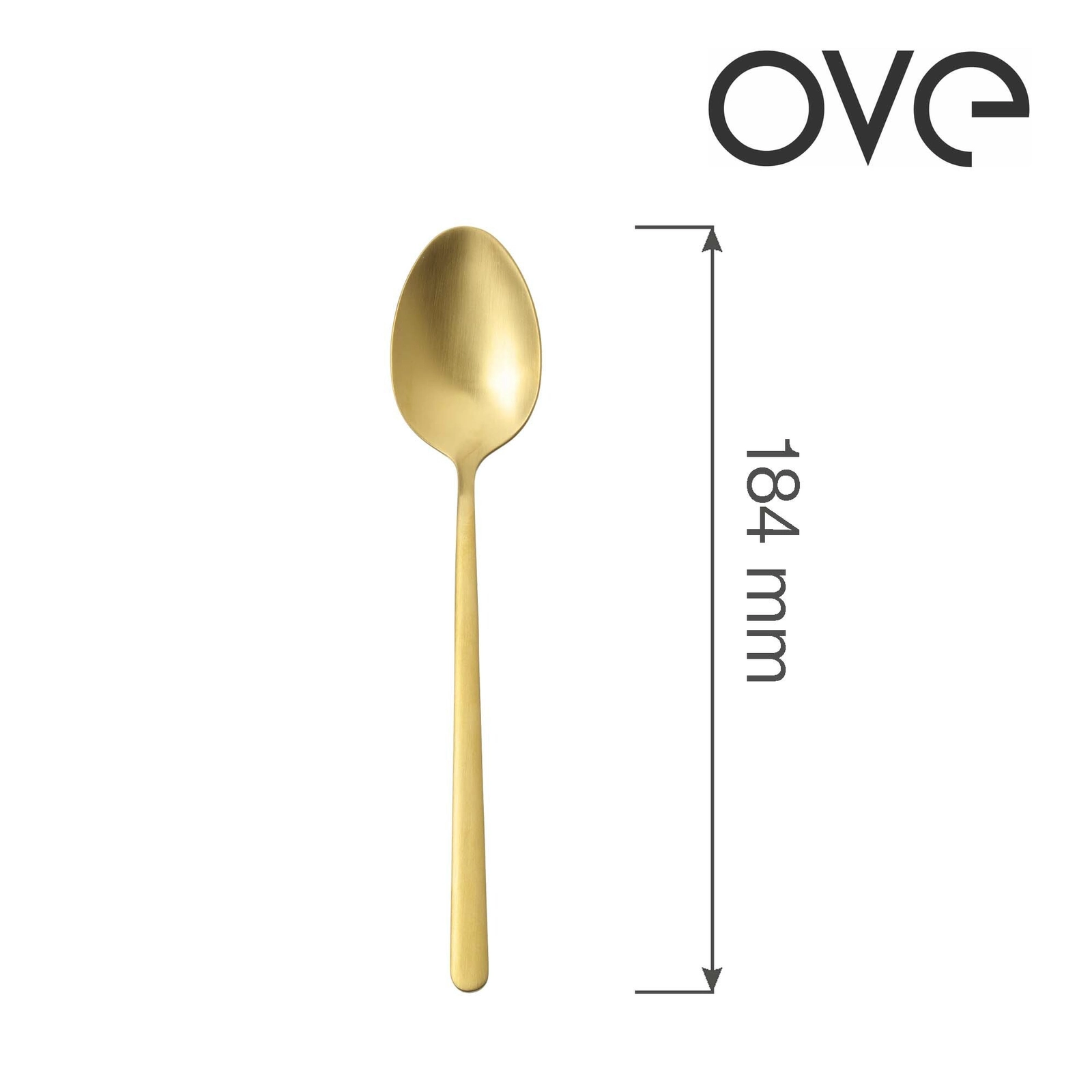 Łyżka deserowa, 184 mm | OVE, Amarone Gold