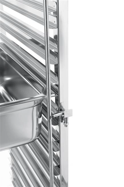 Wózek do transportu pojemników 7xGN 1/1, ze stali nierdzewnej, 445x615x945 mm | HENDI Profi Line