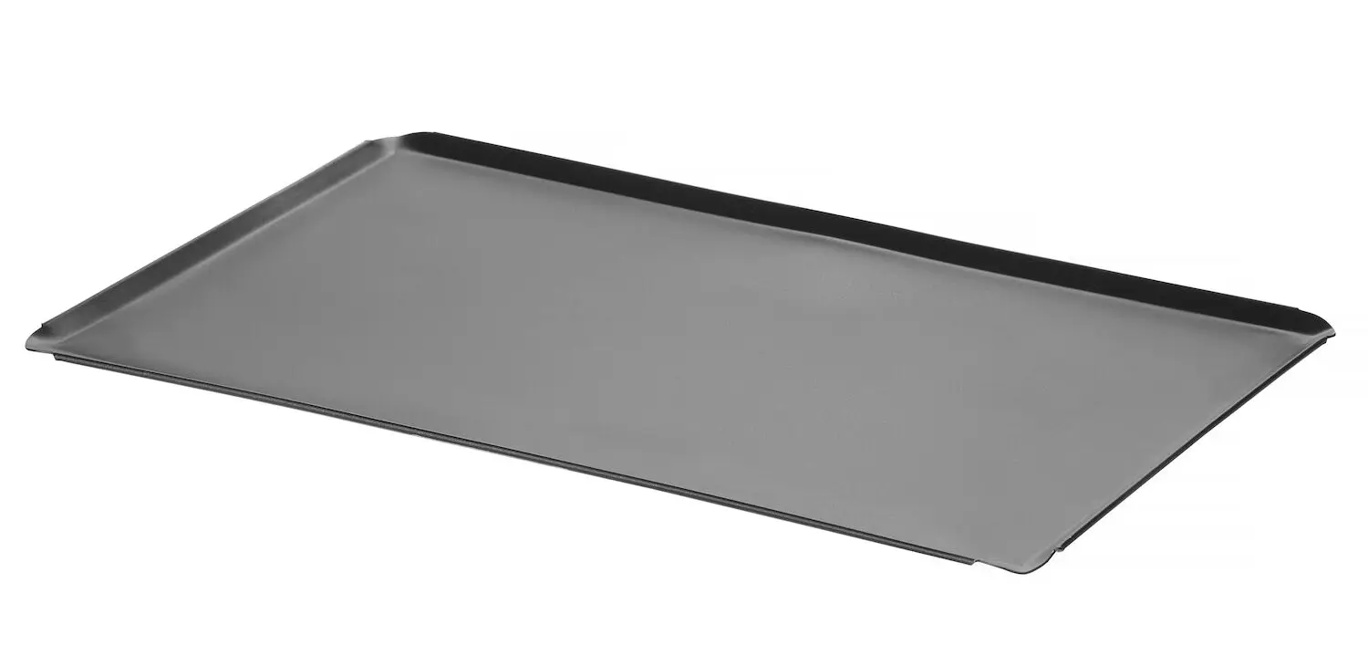 Blacha wypiekowa, GN 1/1, z powłoką nieprzywierającą, 530x325x10 mm, czarna | HENDI, CONVECTOMAT