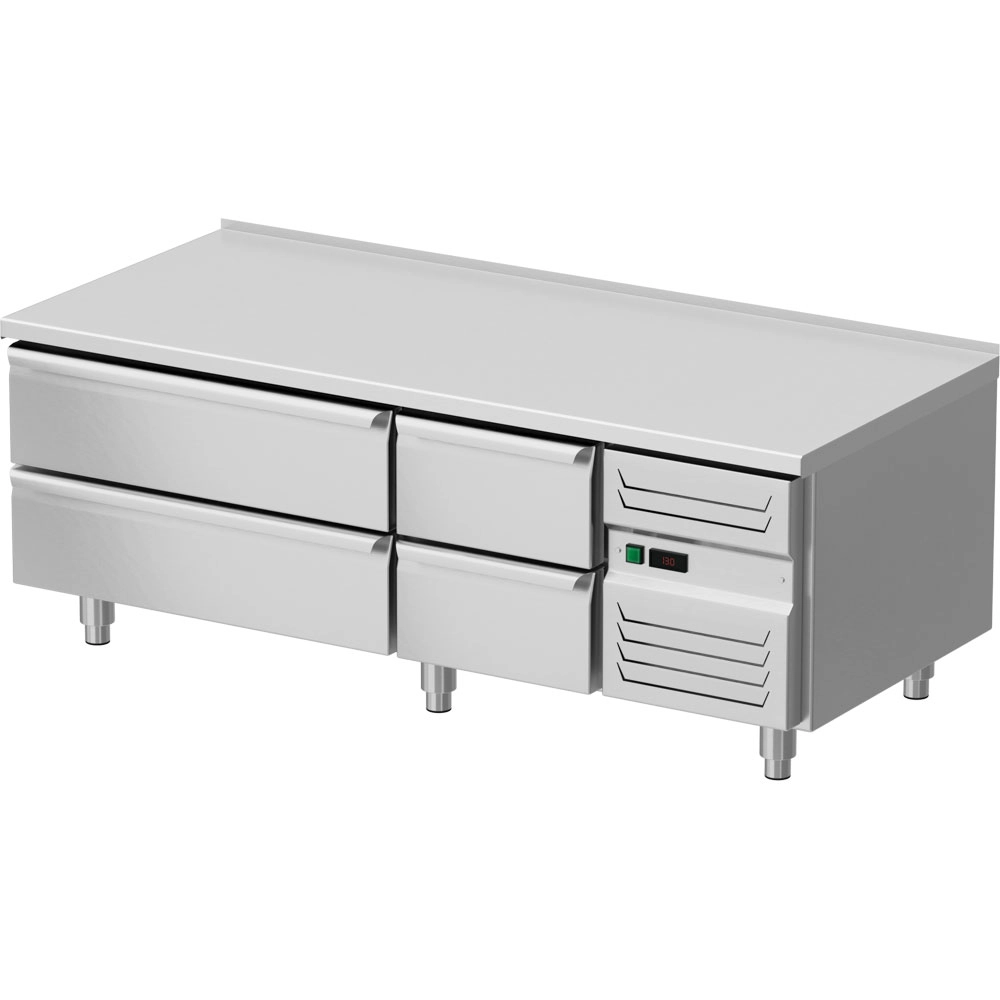 Podstawa chłodnicza 2 szuflady GN 1/1 + 2 szuflady GN 2/1, 1600x700x600 mm | STALGAST, 887236