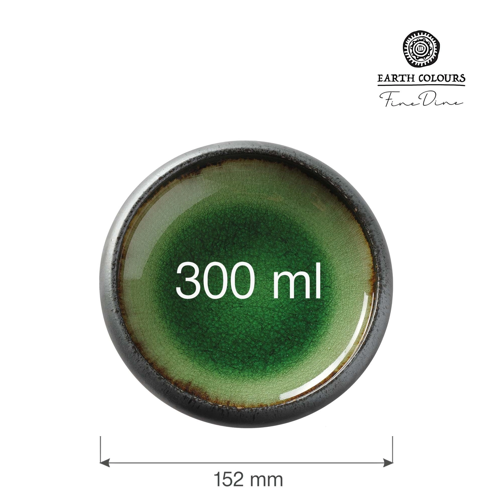 Talerz głęboki, Ø152 mm, 300 ml, zielony | FINE DINE, Beryl