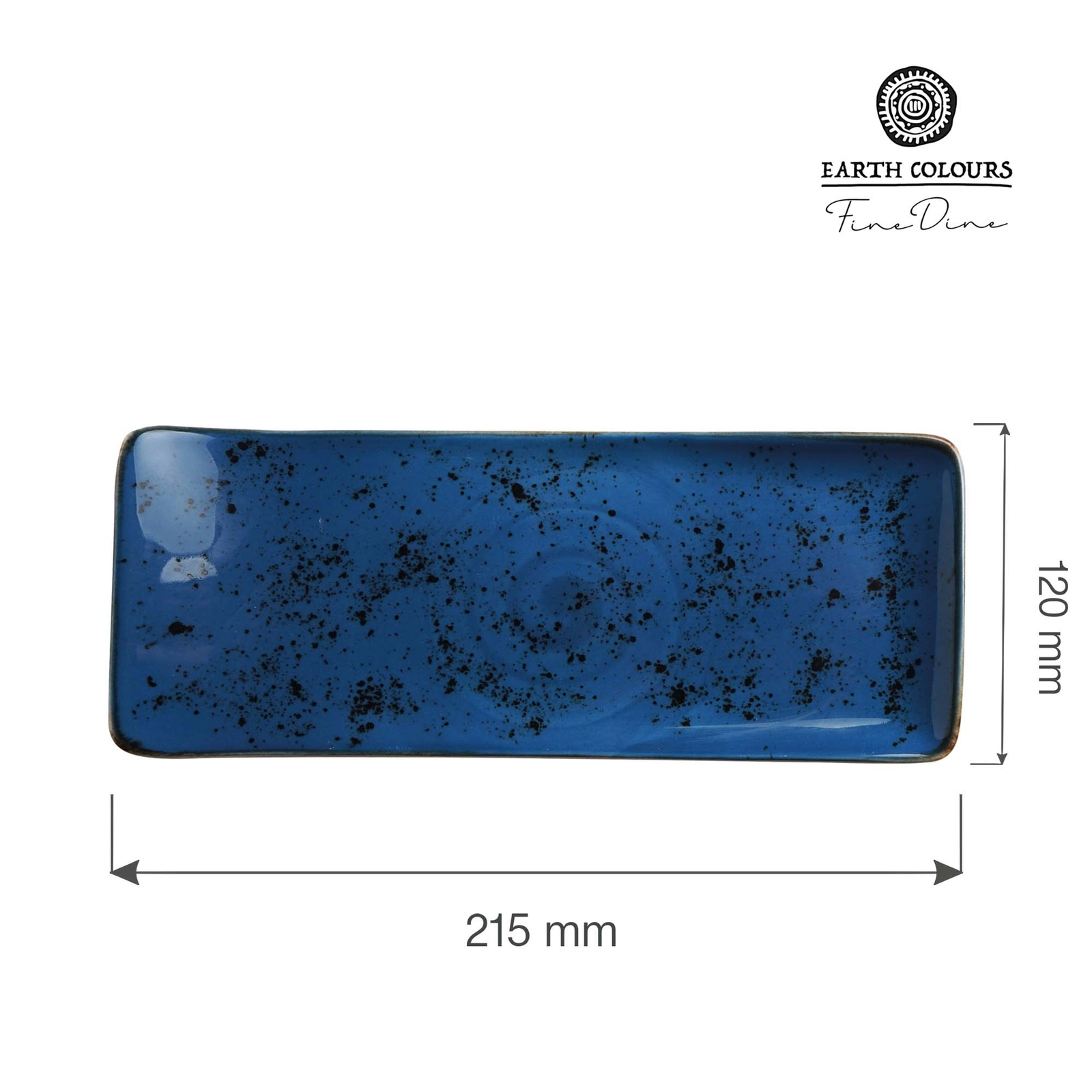 Talerz serwingowy, 215x120 mm, niebieski | FINE DINE, Iris