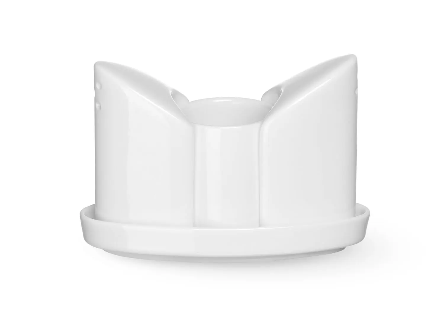 Zestaw do przypraw porcelanowy, 3-częściowy: sól, pieprz, wykałaczki 125x54x90 mm | HENDI, 786420