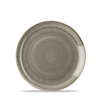 Talerz płytki, Ø165 mm | CHURCHILL, Stonecast Peppercorn Grey