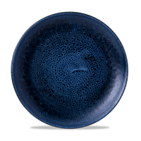 Talerz płytki coupe, Ø260 mm | CHURCHILL, Stonecast Plume Ultramarine