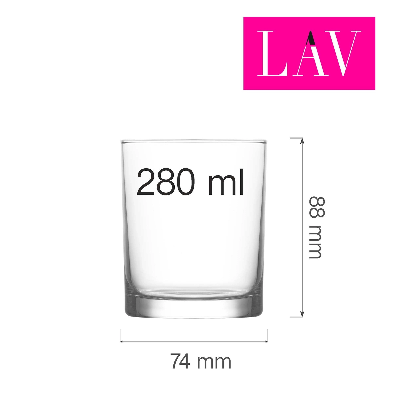 Szklanka do whiskey, 280 ml | LAV, Liberty