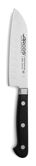 Nóż Santoku ze szlifem kulowym 262 mm, czarny | ARCOS, ÓPERA