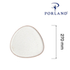 Talerz trójkątny, 270 mm, beżowy | PORLAND, Seasons Sand