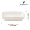 Półmisek do przystawek, 160×120 mm | PORLAND, Dove