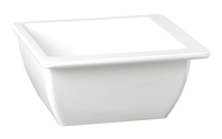 Miska kwadratowa z melaminy 0,05 l, biała, 66×66×30 mm | APS, Apart