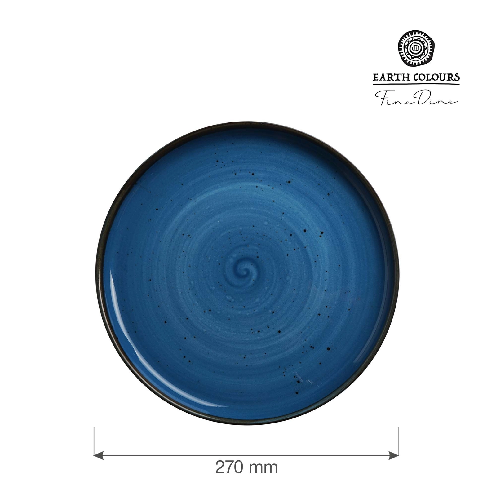 Talerz z wysokim rantem, Ø270 mm, niebieski | FINE DINE, Iris
