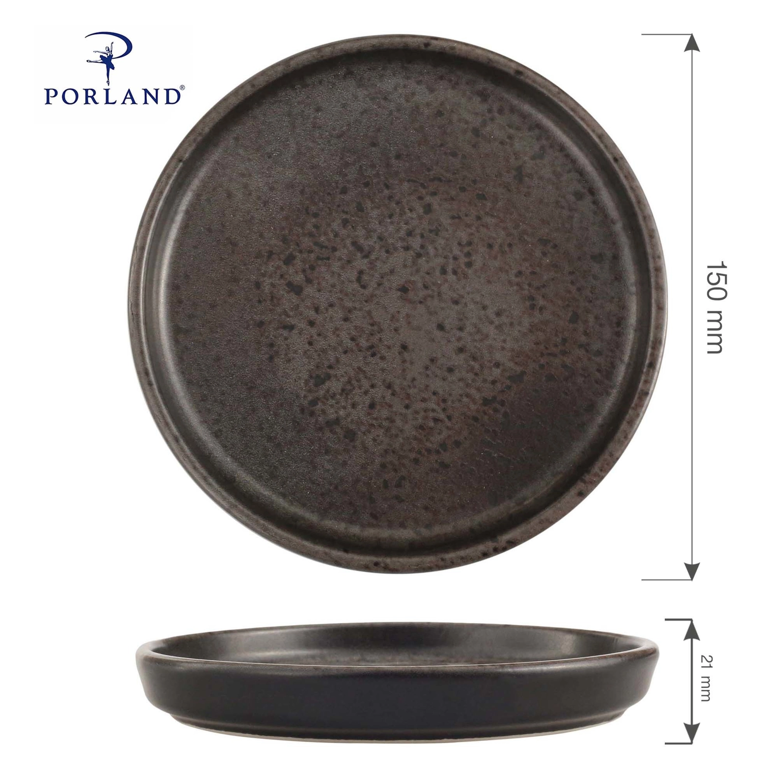Talerz z wysokim rantem, Ø150 mm | PORLAND, Ironstone