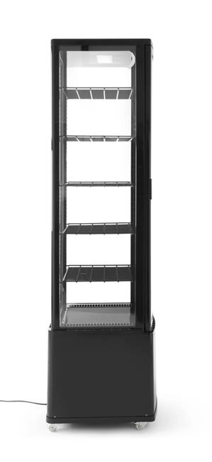 Witryna chłodnicza 5-półkowa, 270 l, czarna, 556x526x1913 mm | ARKTIC, 233290