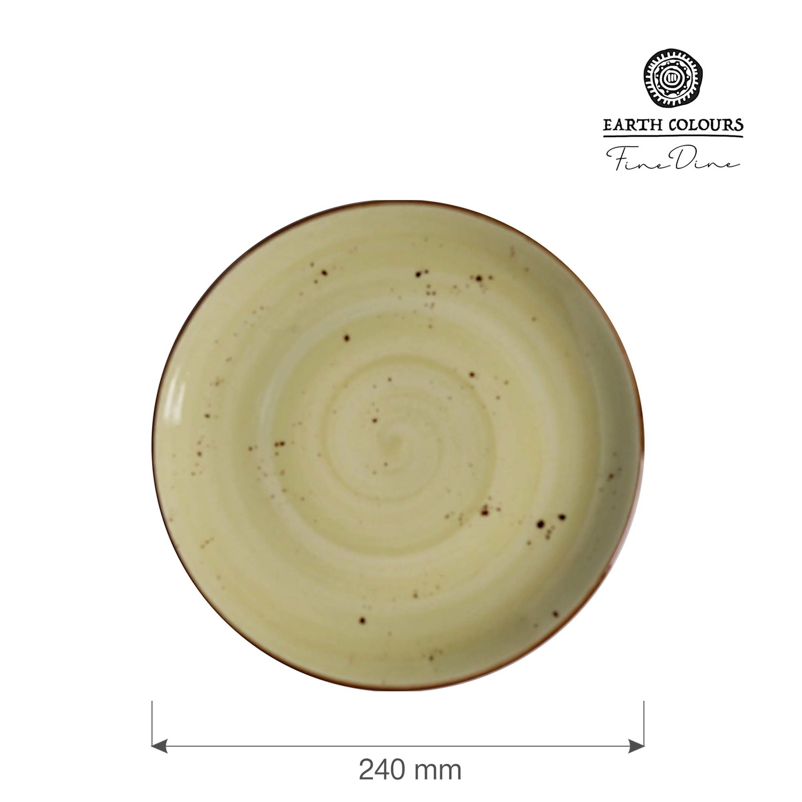 Talerz płytki, Ø240 mm, zielony | FINE DINE, Olive