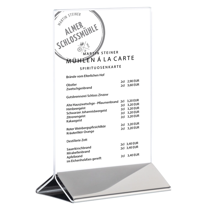Stojak do menu, 210x70x320 mm | APS, 71523