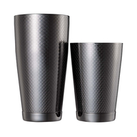 Shaker Tin Tin Diamond Lattice, czarny, 830/530 ml | BARFLY, M37200BK