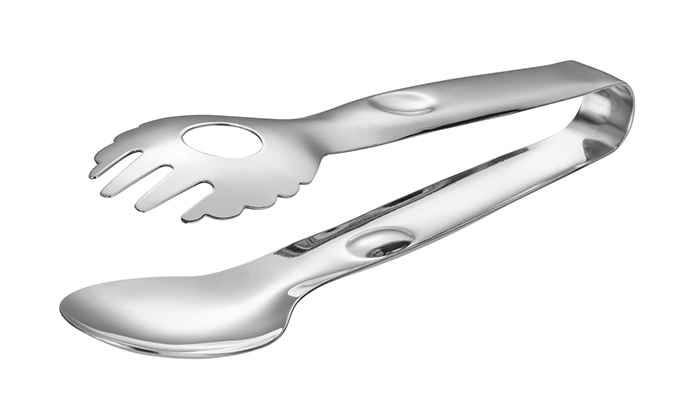 Szczypce do sałatek 220 mm ze stali nierdzewnej | APS, 75842
