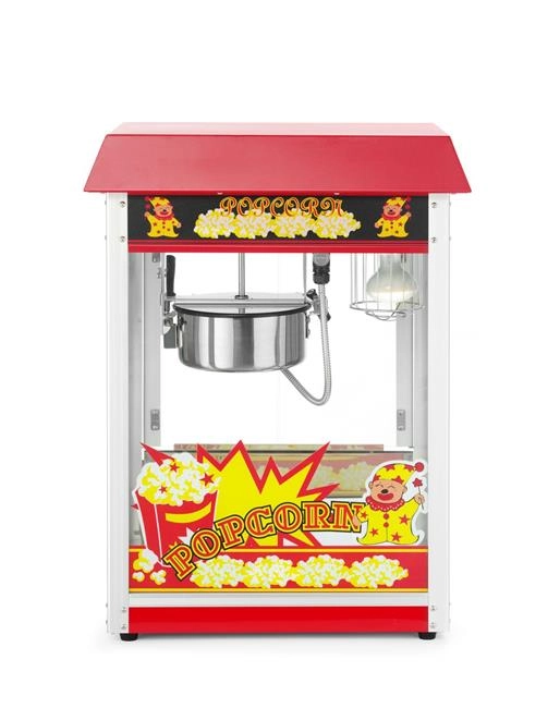 Urządzenie do popcornu, czerwone, 230 V, 1,5 kW, 574x420x778 mm | HENDI, 282748