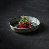 Talerz organiczny z rantem, Ø250 mm, kremowy | CHURCHILL, Tide Black