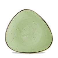Talerz trójkątny, Ø230 mm | CHURCHILL, Stonecast Sage Green