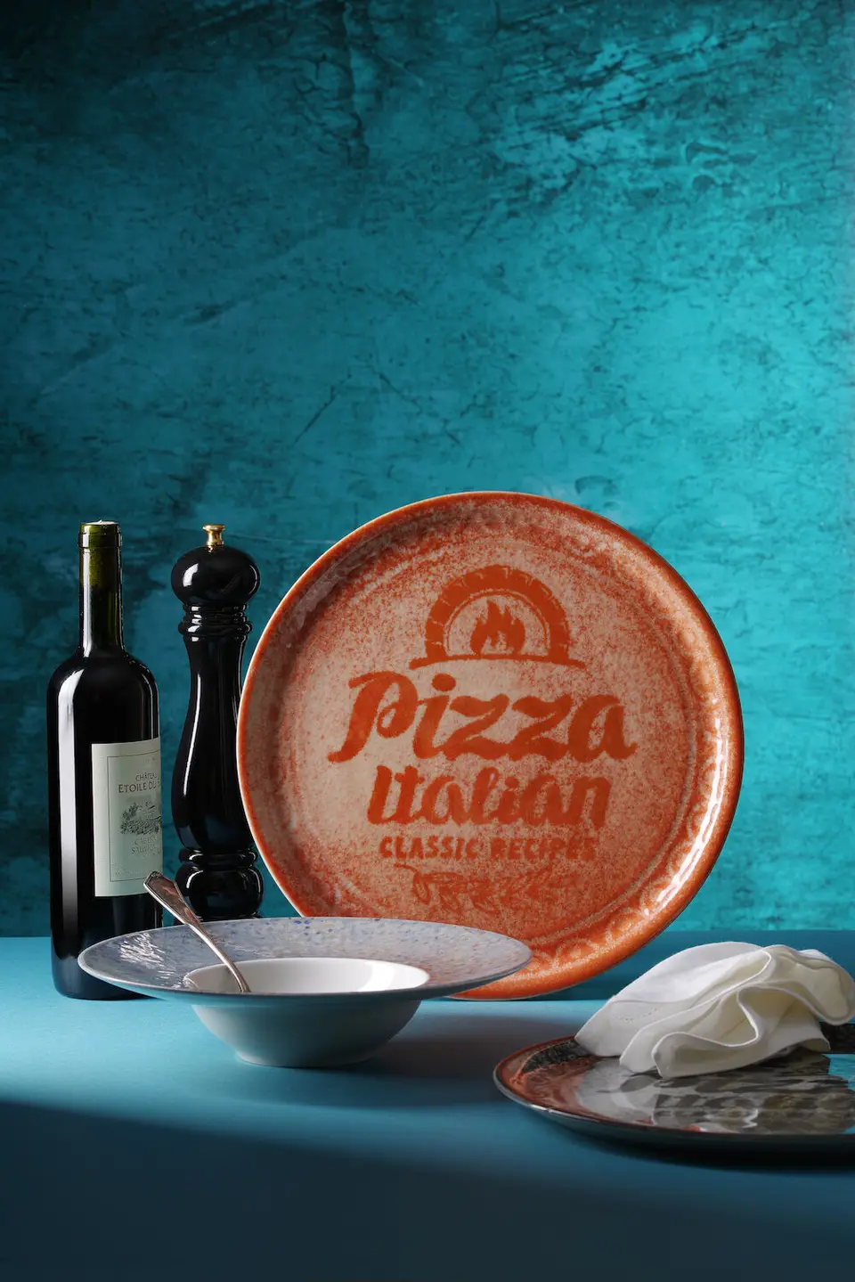 Talerz do pizzy, czerwony, ⌀310 mm | HENDI, Recipe Collection