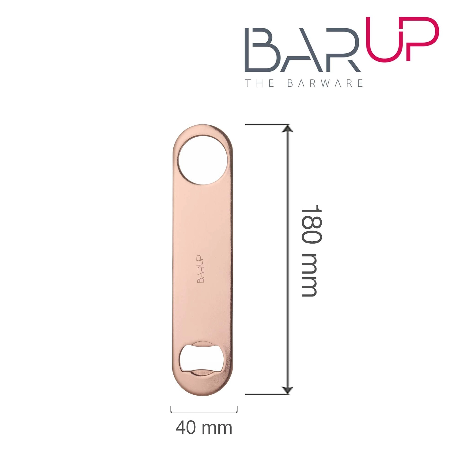 Otwieracz do butelek, miedziany, 180×40×2 mm | BAR UP, 596371