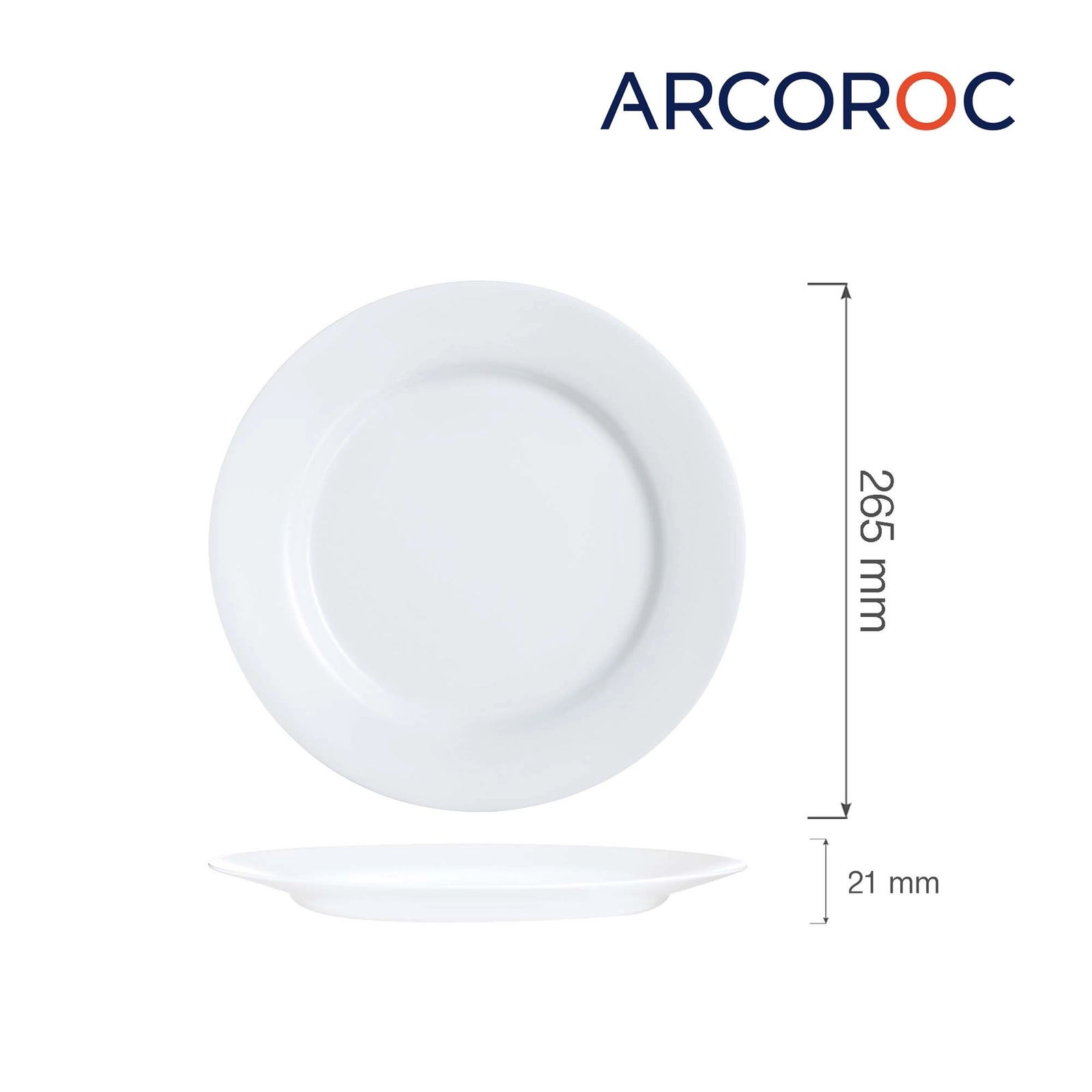 Talerz płytki, ⌀265×21 mm | ARCOROC, Everyday