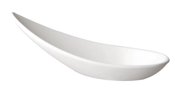 Łyżka przystawkowa z melaminy, biała, 110×45 mm | APS, Ming Hing