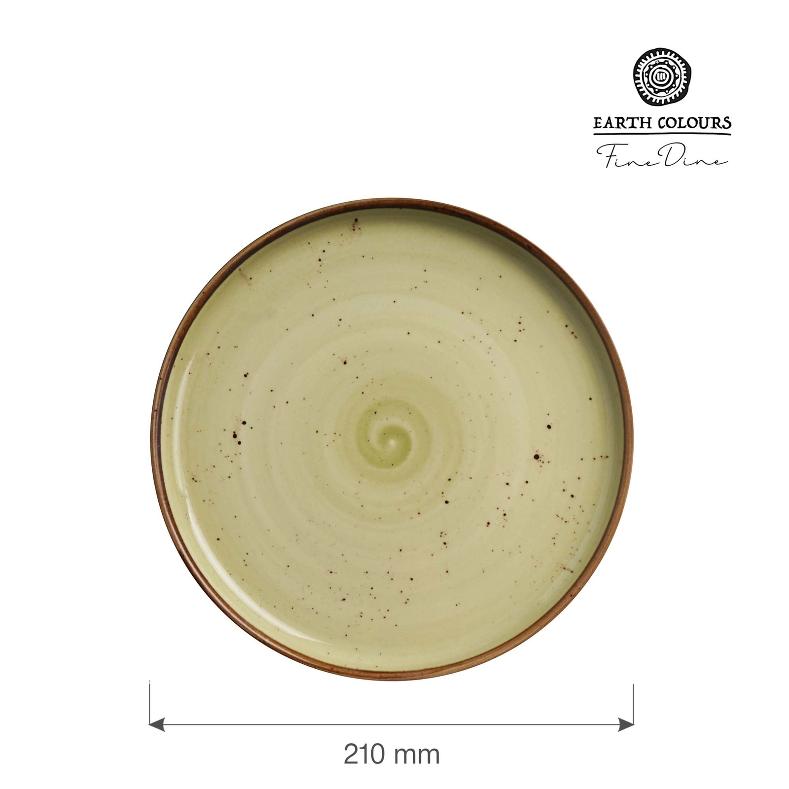 Talerz z wysokim rantem, Ø210 mm, zielony | FINE DINE, Olive