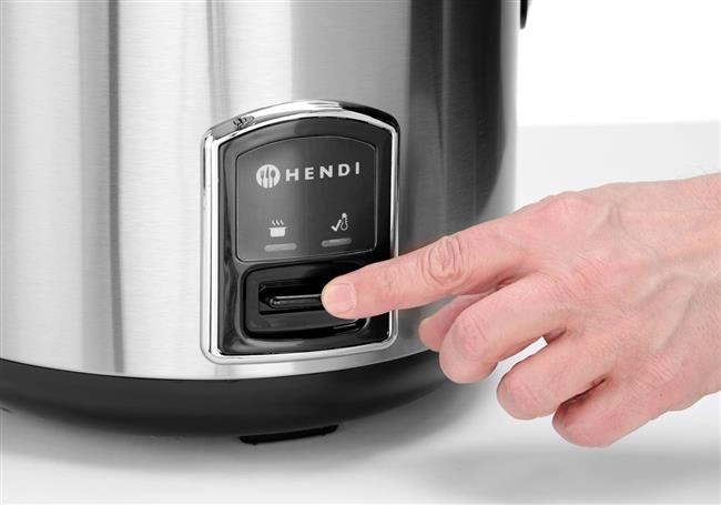 Urządzenie do gotowania ryżu i kaszy z funkcją gotowania na parze, 1,8 l, 230 V, 0,7 kW, ⌀280x285 mm | HENDI, Profi Line
