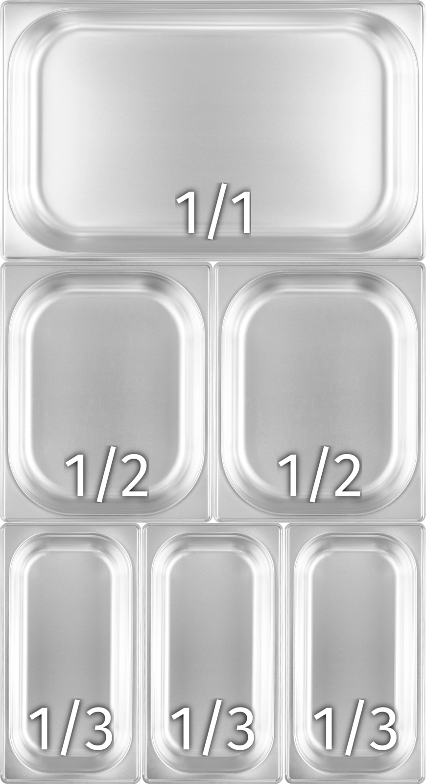 Pojemnik GN 1/4 150 mm ze stali nierdzewnej | TECHNICA, Cold Line