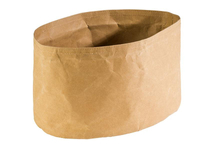 Koszyk owalny na pieczywo 300x200x180 mm z papieru wodoodpornego, beżowy | APS, Paperbag