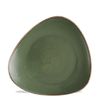 Talerz trójkątny Ø230 mm, zielony | CHURCHILL, Stonecast Sorrel Green