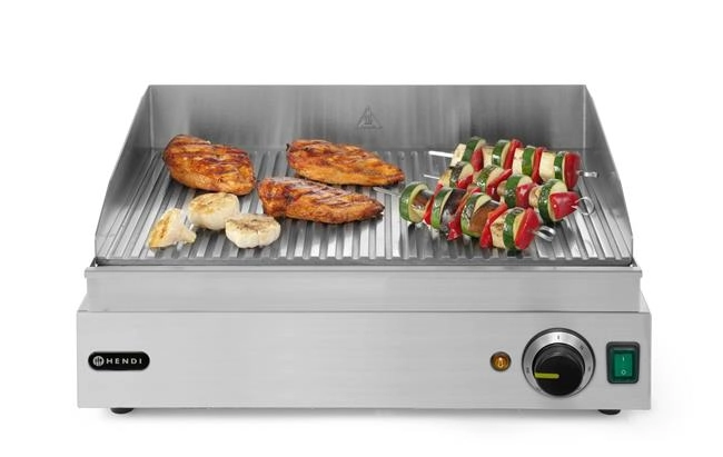 Płyta grillowa żebrowana ryflowana, 230 V, 2,4 kW | HENDI, Profi Line