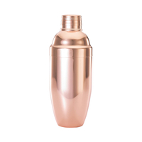 Shaker barmański 3-częściowy w stylu japońskim, miedziany, 700 ml | BARFLY, 592854