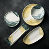 Talerz Geo szefa kuchni, 300×155 mm | CHURCHILL, Tide Gold