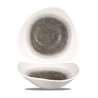Miska trójkątna, 600 ml | CHURCHILL, Raku Quartz Black