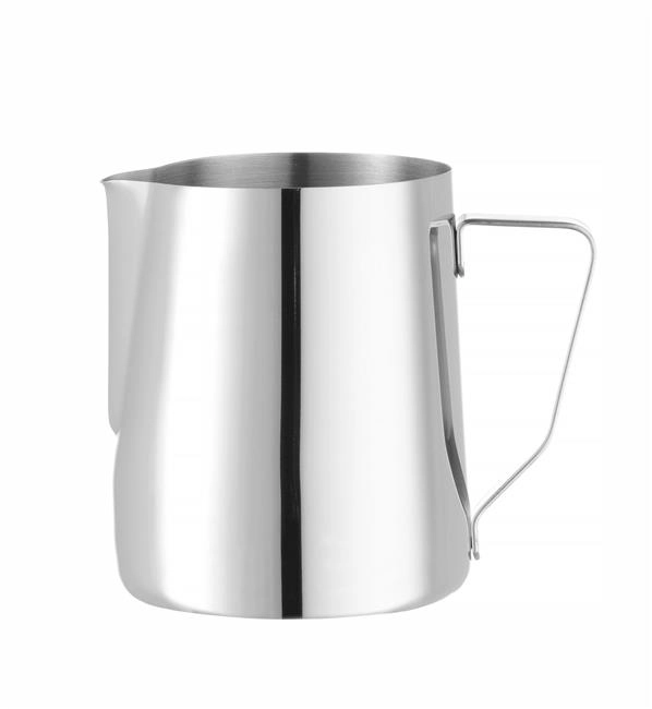 Dzbanek do spieniania mleka, ze stali nierdzewnej, 0,9 l, ⌀102x125 mm | HENDI, 451526