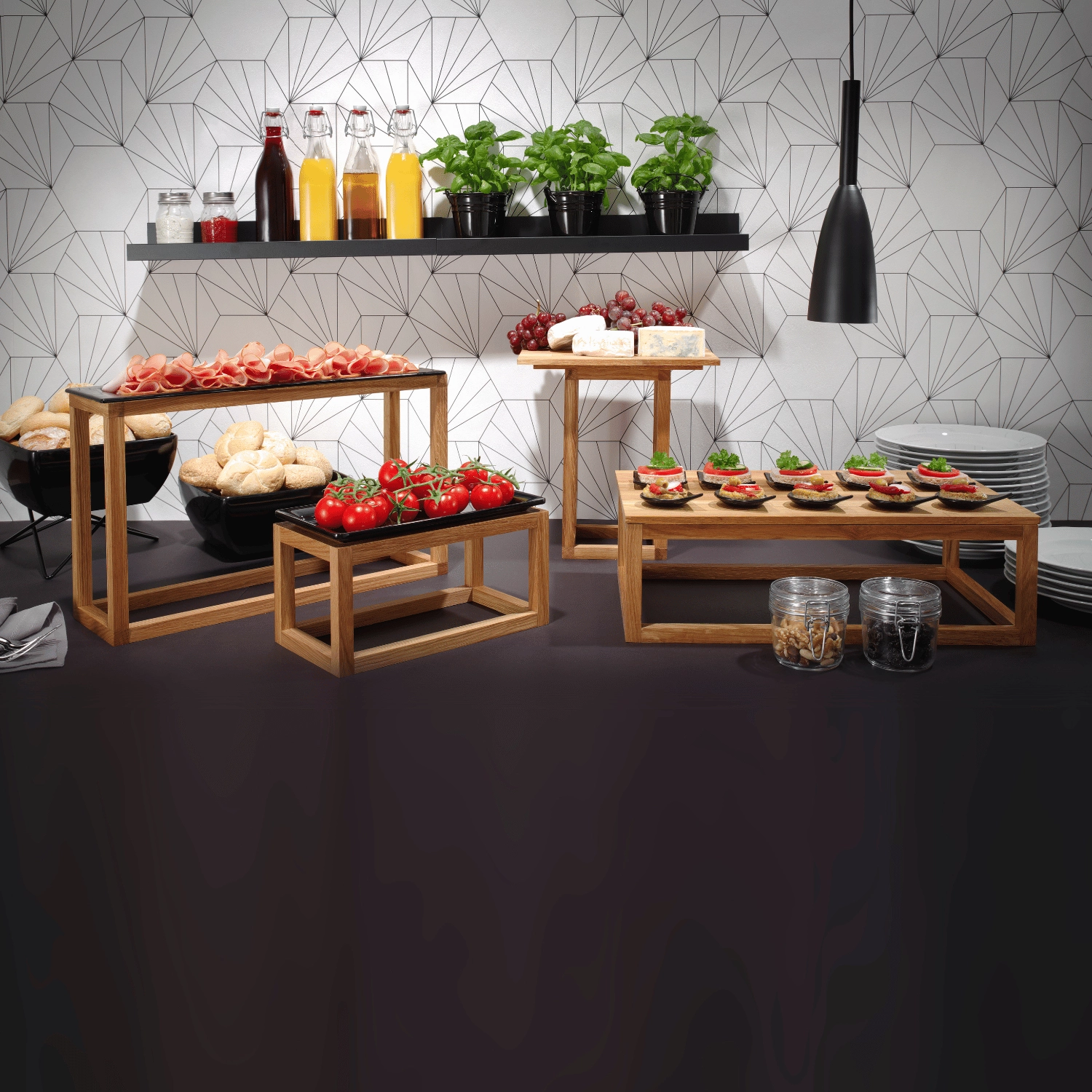 Taca bufetowa szklana GN 1/2, przezroczysta | FINE DINE, Vetro