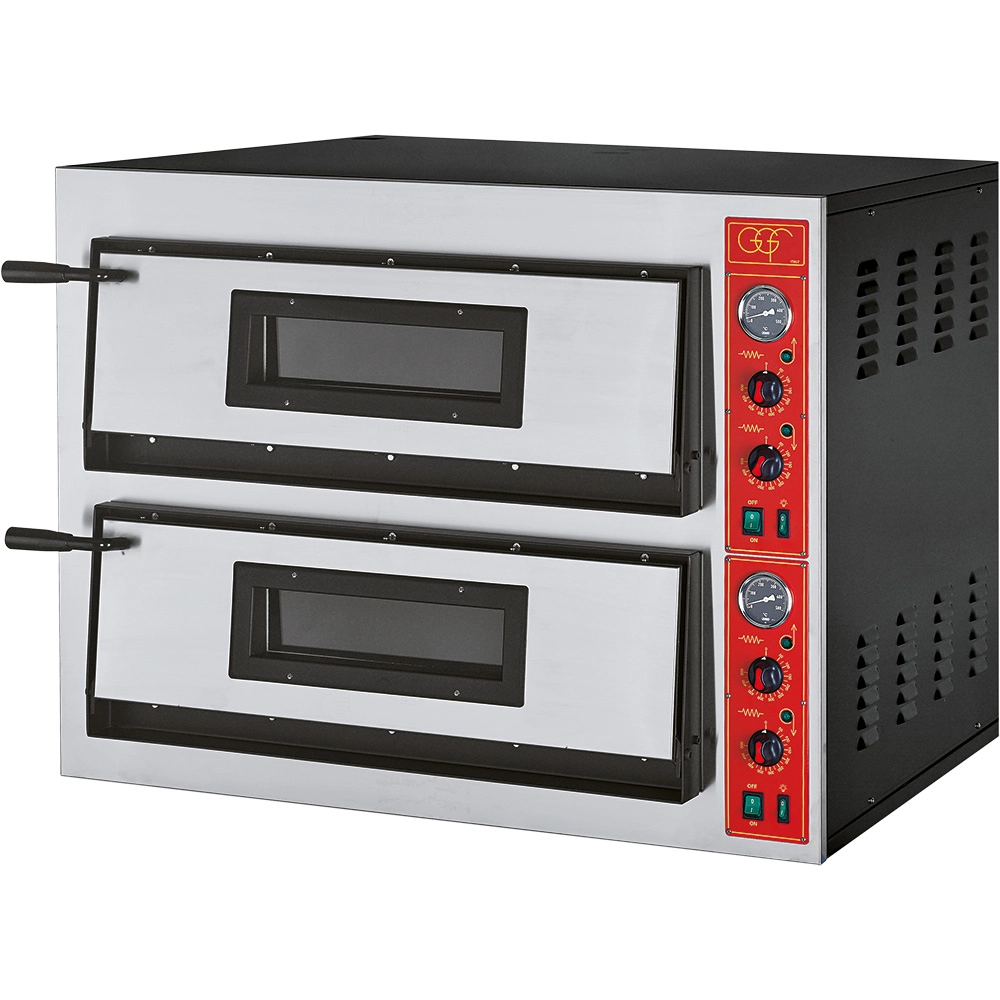 Piec do pizzy, 2×4×Ø36 cm, 12 kW, 400 V, 1010×850×750 mm | GGF, FR-Line