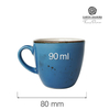 Filiżanka do espresso, 90 ml, niebieska | FINE DINE, Iris